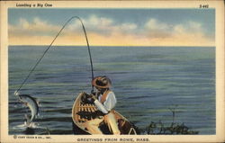 Landing a Big One Postcard