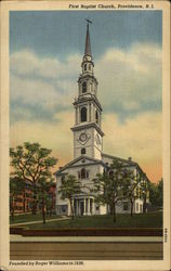 First Baptist Church Postcard