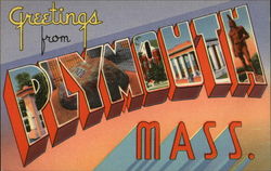 Greetings from Plymouth Postcard