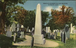 Grave of Governor William Bradford Postcard