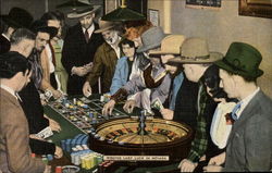 Wooing Lady Luck in Nevada Postcard
