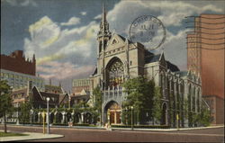 The Fourth Presbyterian Church, North Michigan Avenue and Delaware Place Postcard