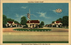 Colonial Tourist Court Little Rock, AR Postcard Postcard