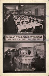 Russian Tea Room Restaurant, Main Dining Room & Bar-Cocktail Lounge Postcard