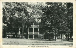 Mt. Spring Hotel Ephrata, PA Postcard Postcard