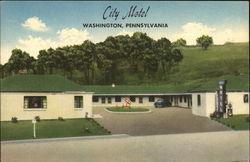 City Motel Washington, PA Postcard Postcard