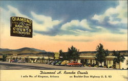 Diamond H. Rancho Courts Kingman, AZ Postcard 