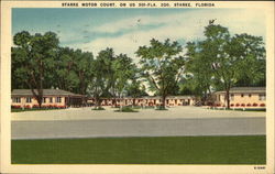 Starke Motor Court Postcard