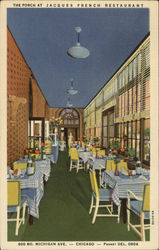 The Porch at Jacques French Restaurant Postcard