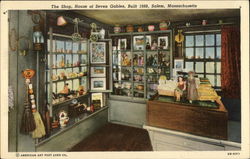 The Shop, House of Seven Gables, BUilt 1668 Postcard