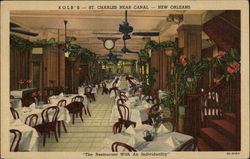 Kolb's, St. Charles Near Canal Postcard