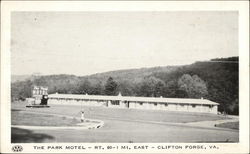 The Park Motel Clifton Forge, VA Postcard Postcard