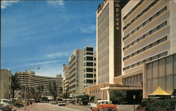 Luxury hotels on Collins Avenue Miami Beach Florida