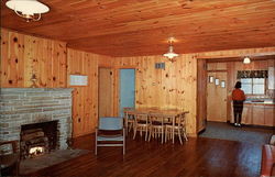 Cabin Interior Davis, WV Postcard 