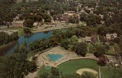 Aerial View of Fort Edward New York Postcard Postcard
