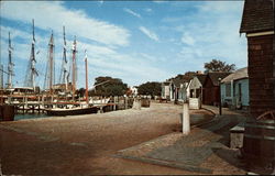 Mystic Seaport Connecticut Postcard Postcard