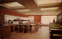 Coffee Shop, Glass House Restaurant Postcard