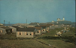 Lighthouse Village, Muriel & Ed Watkins, owner managers, Nubble Point Postcard