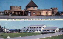 The Castle Restaurant and Olean Motel New York Postcard Postcard