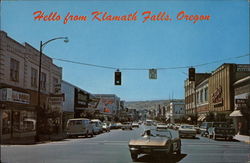 Street Scene Klamath Falls, OR Postcard Postcard