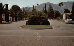 Entrance to La Sierra College Postcard