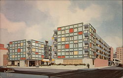 Downtowner Motor Inn 160 Union Ave Postcard