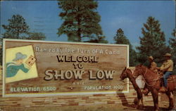 Welcome to Show Low Arizona Postcard Postcard