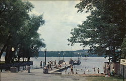 The Pier, Cazenovia Lake Postcard