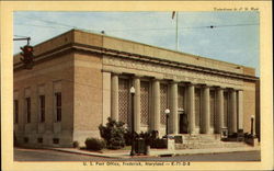 U. S. Post Office Frederick, MD Postcard Postcard