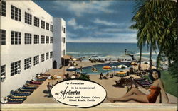 The Arlington Motel Miami Beach, FL Postcard Postcard