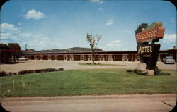 Redwood Motel at the City's Edge Postcard