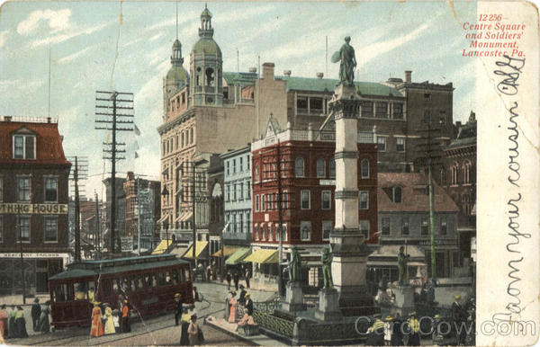 Centre Square and Soldiers Monument Lancaster Pennsylvania