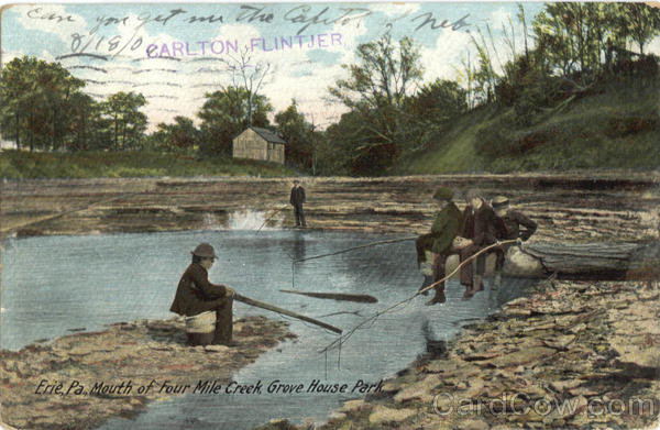 Mouth of Four Mile Creek, Grove House Perk Erie Pennsylvania