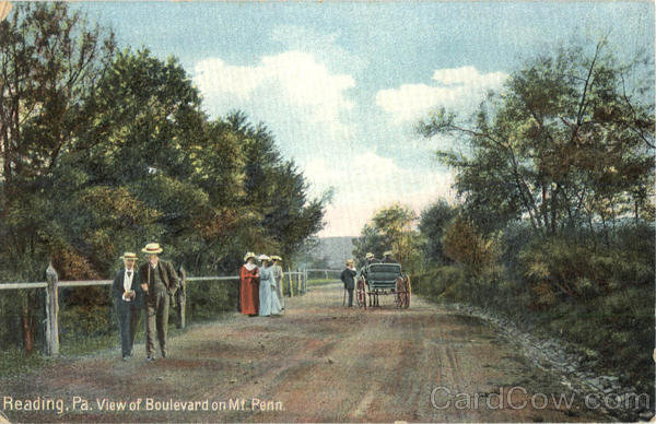 View of Boulevard on Mt. Penn Reading Pennsylvania