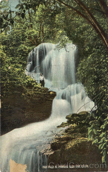 High Falls Parkers Glen Pike Co Pennsylvania