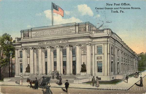 New Post Office, Corner George and Princess Streets York Pennsylvania