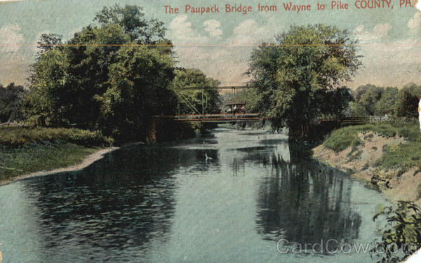 The Paupack Bridge from Wayne to Pike County Pennsylvania