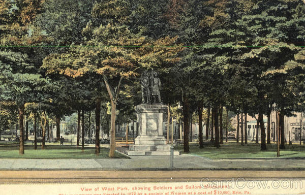 View of West Park Erie Pennsylvania