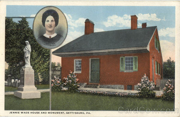 Jennie Wade House and Monument Gettysburg Pennsylvania
