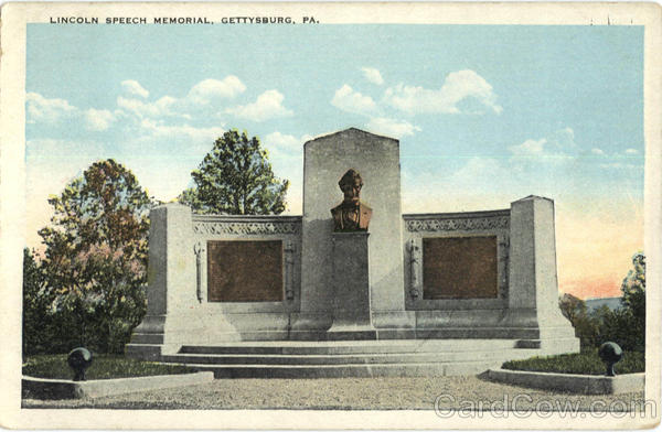 Lincoln Speech Memorial Gettysburg Pennsylvania