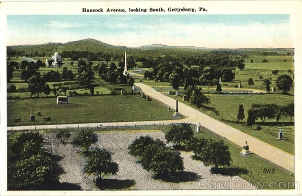 Hancock Avenue, Looking South Gettysburg Pennsylvania