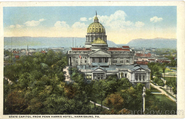 State Capito From Penn Harris Hotel Harrisburg Pennsylvania