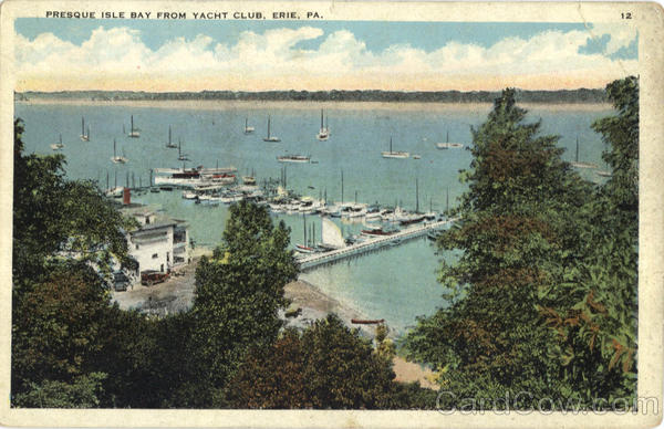 Presque Isle Bay from Yacht Club Erie Pennsylvania
