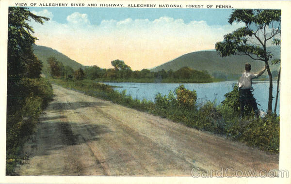 View of Allegheny River And Highway Scenic Pennsylvania