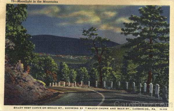 Moonlight in the Mountains Carbon Co. Pennsylvania