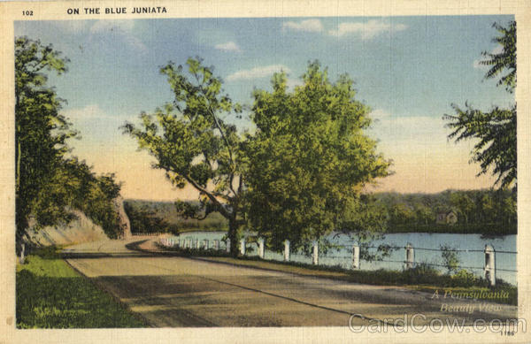 On The Blue Juniata Scenic Pennsylvania