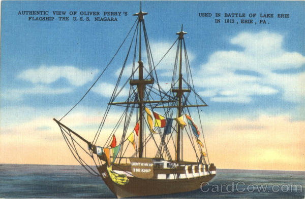 Authentic View of Oliver Perry's Flagship Erie Pennsylvania