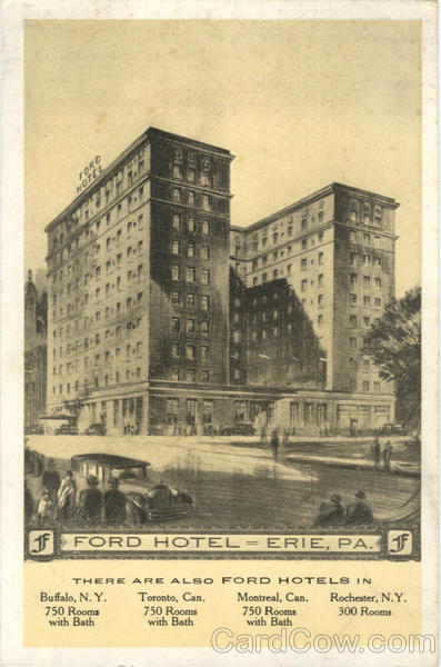 J Ford Hotel Erie Pennsylvania