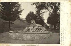 Nevins Fountain Postcard