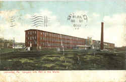 Largest Silk Mill in the World Postcard